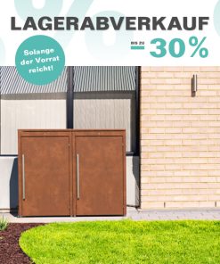 Lagerabverkauf Mülltonnenbox