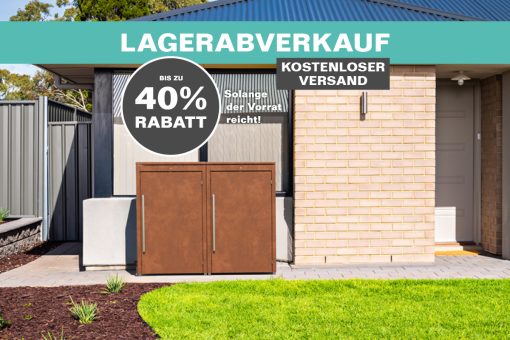 Lagerabverkauf Mülltonnenbox